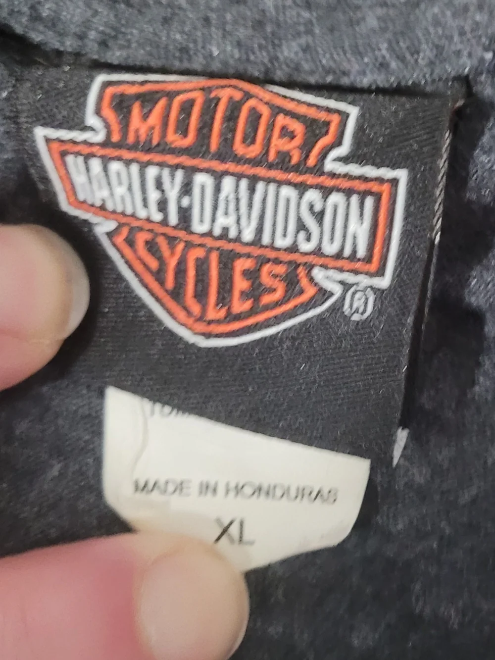 Harley-Davidson Seattle Women's Charcoal to Navy Ombre Tee with Turquoise Skull